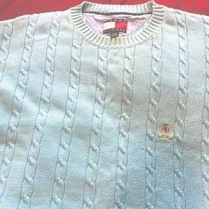 Tommy Hilger Bright Baby Blue Men’s Sweater